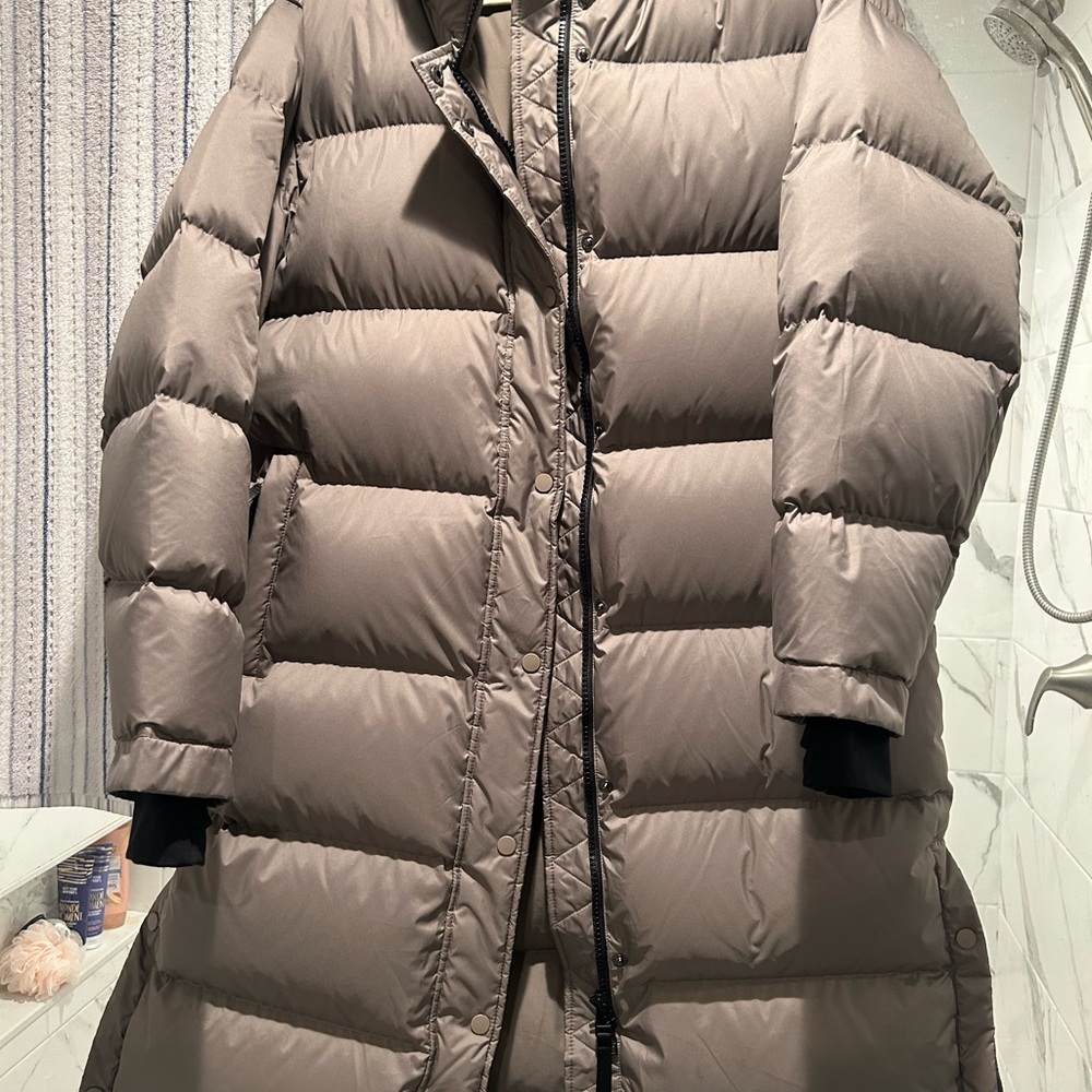 Quince Taupe Puffer Jacket